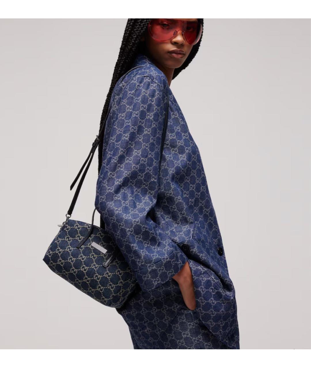 GUCCI Синяя сумка через плечо, фото 2