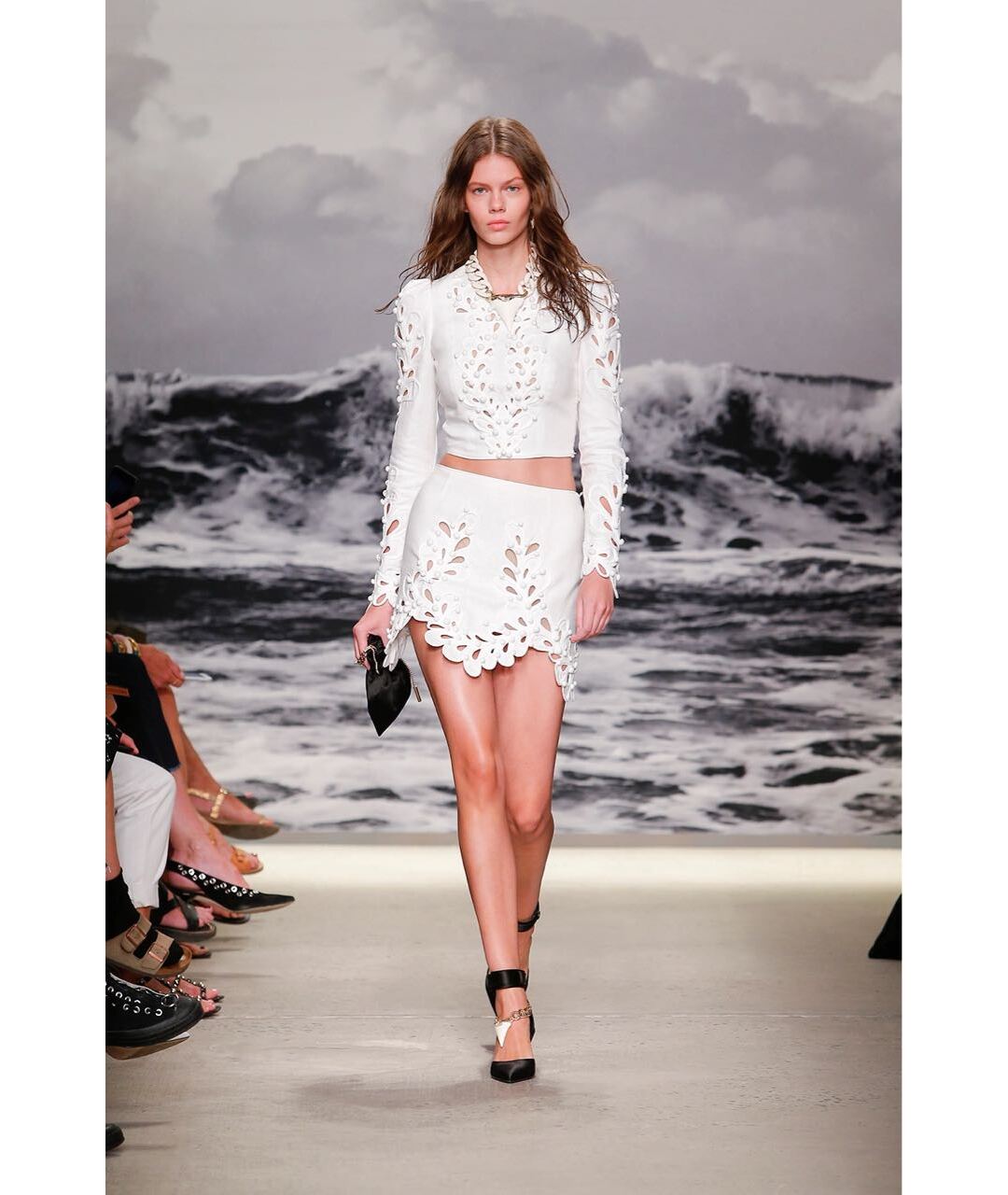 ZIMMERMANN Белая льняная юбка мини, фото 4