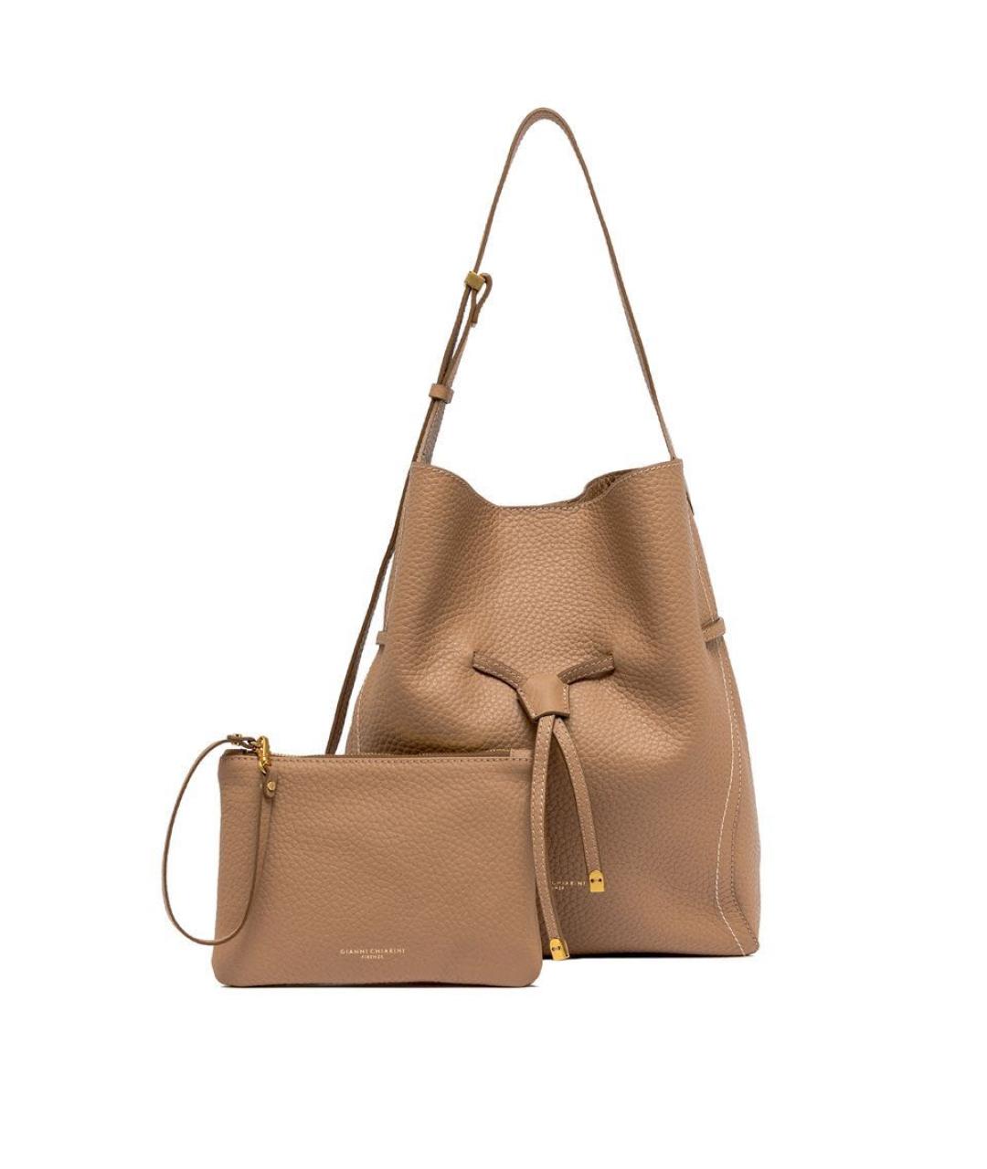 Gianni Chiarini Коричневая кожаная сумка через плечо, фото 1