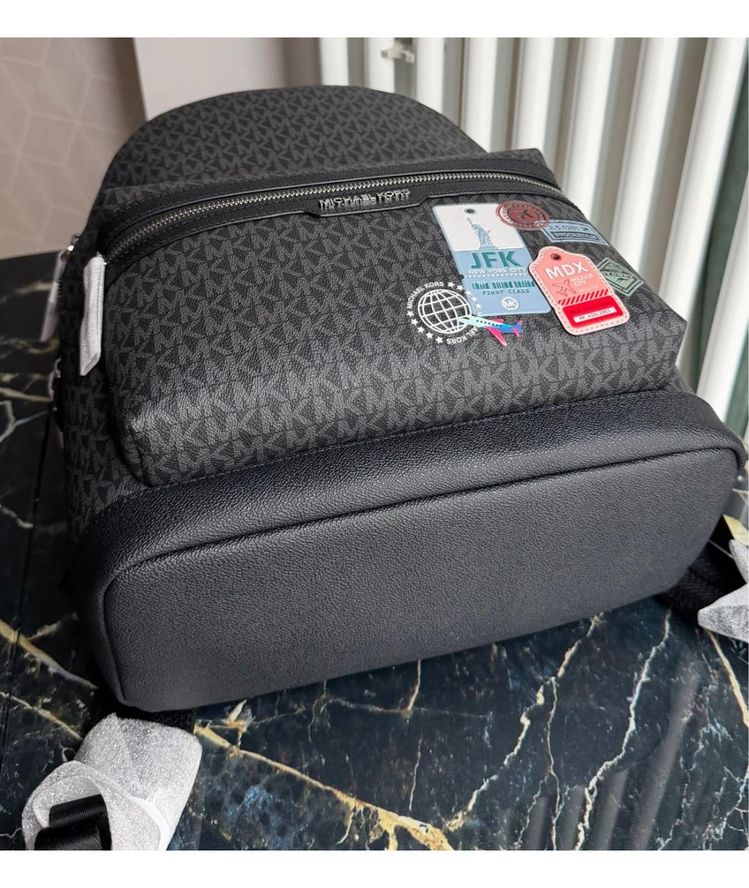 MICHAEL KORS Черный рюкзак, фото 3