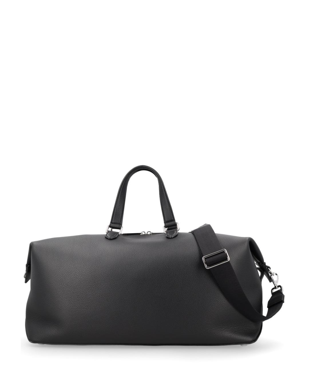 FENDI Черная кожаная сумка тоут, фото 3