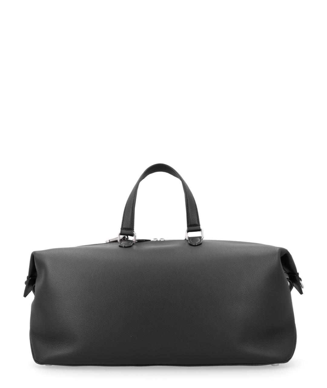 FENDI Черная кожаная сумка тоут, фото 1