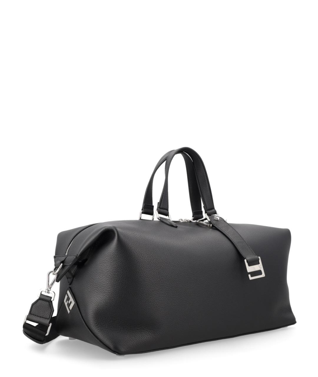 FENDI Черная кожаная сумка тоут, фото 2