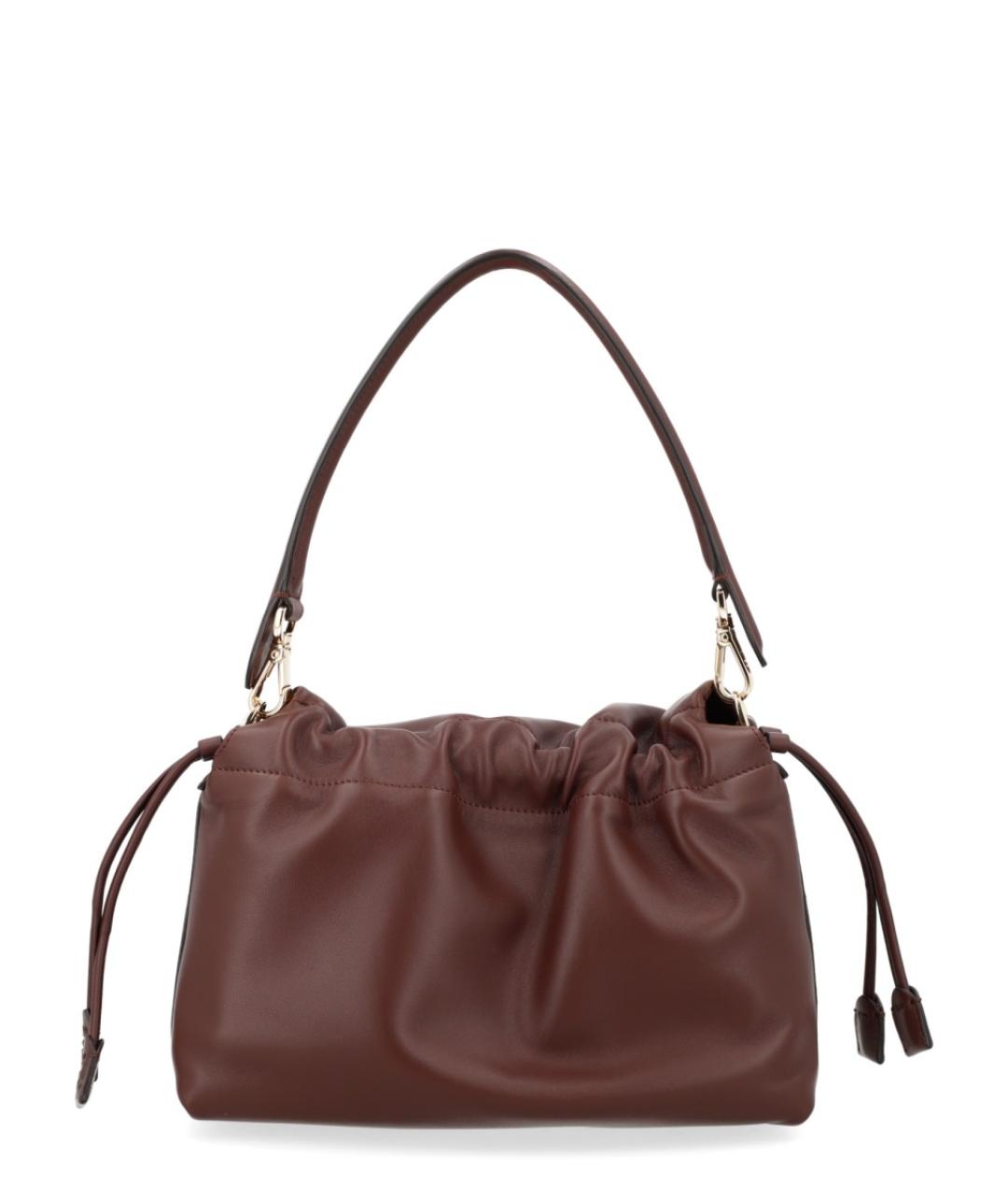 FENDI Коричневая кожаная сумка через плечо, фото 3