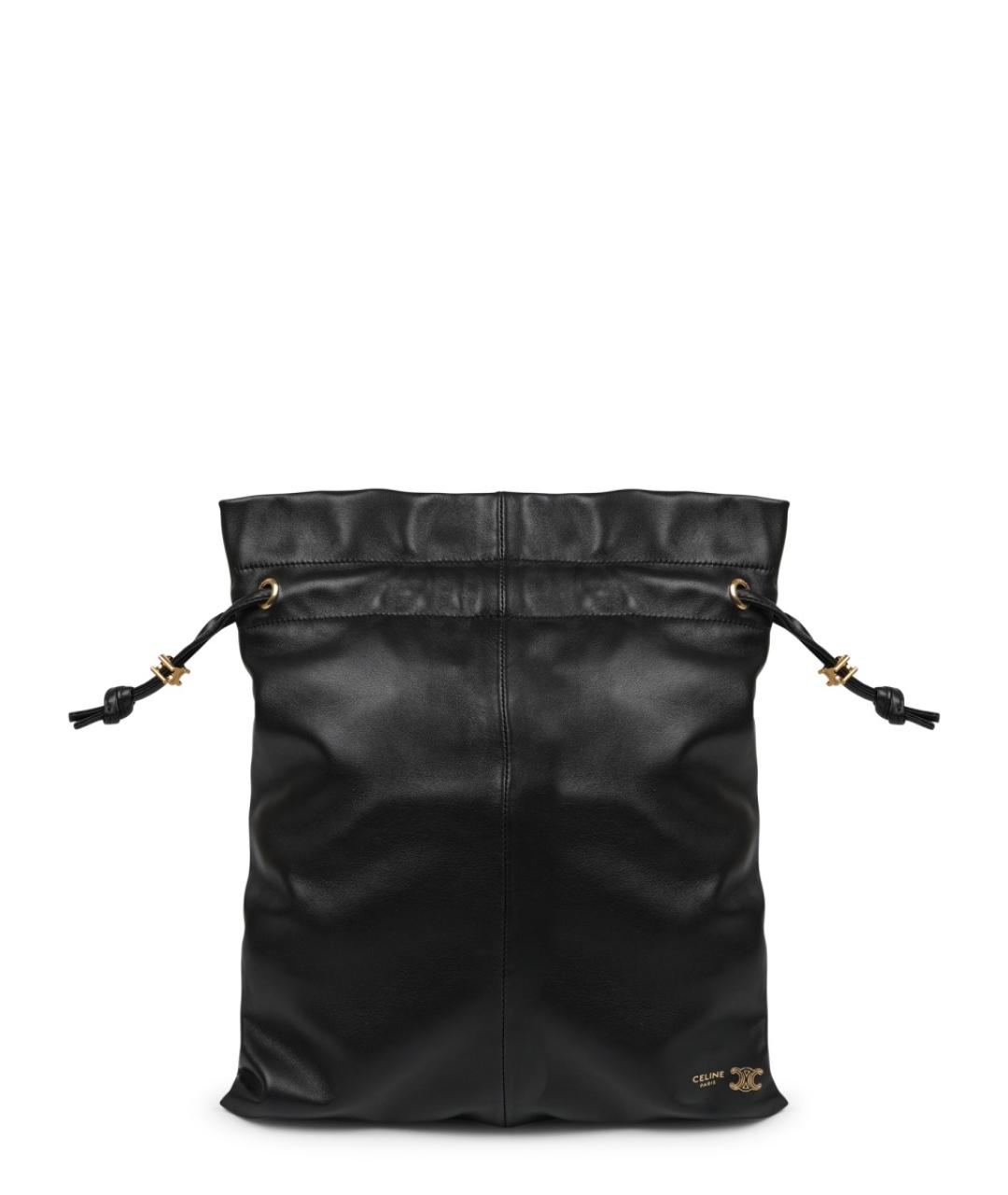 CELINE Черная кожаная сумка через плечо, фото 1