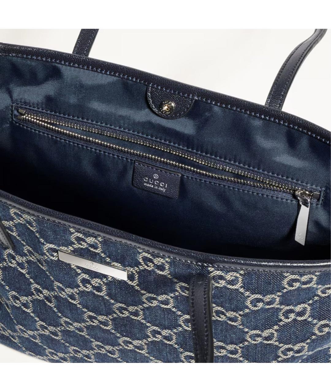 GUCCI Синяя сумка тоут, фото 4