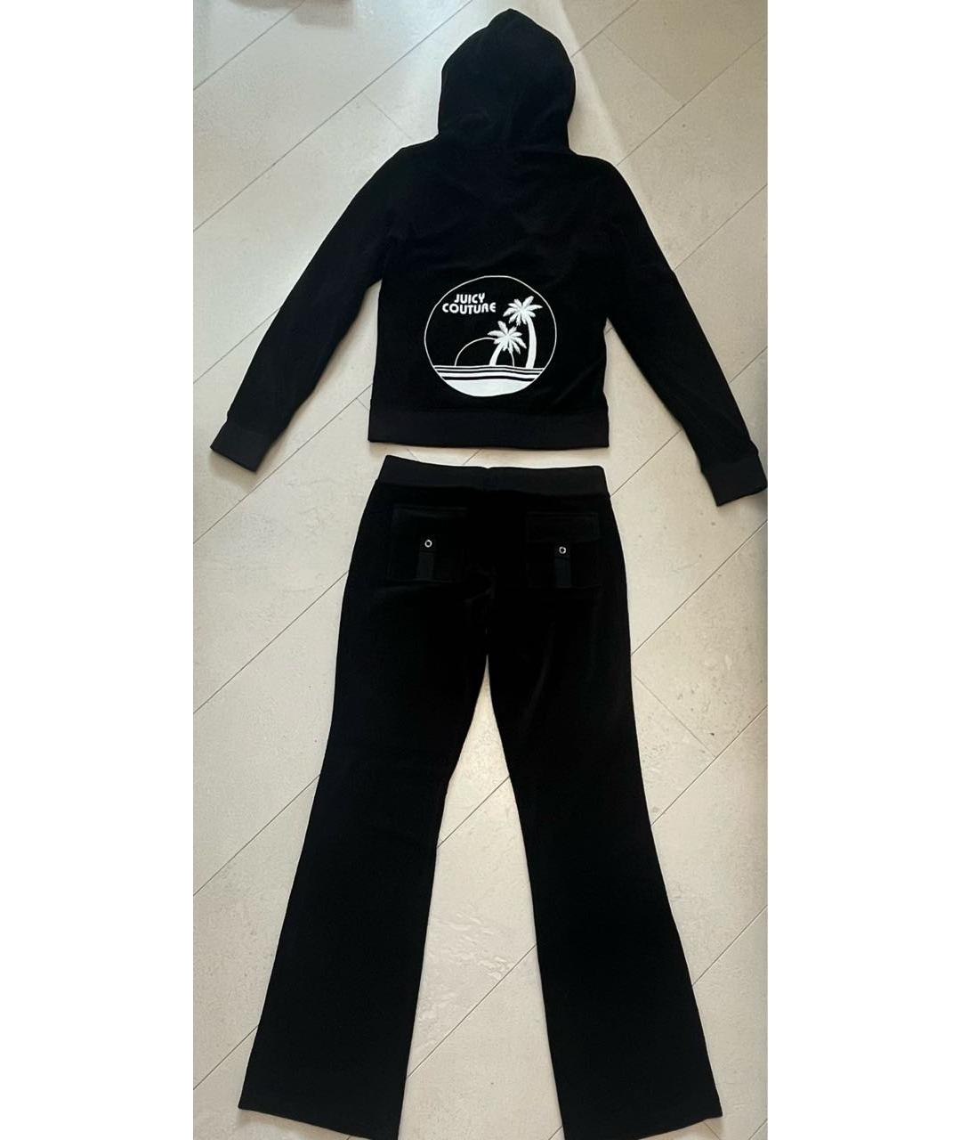 JUICY COUTURE Черный велюровый спортивные костюмы, фото 2