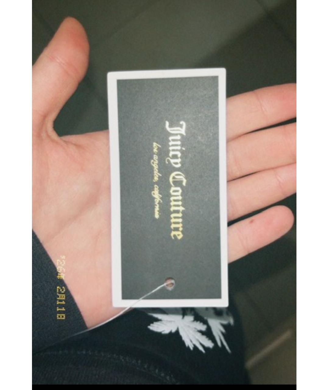 JUICY COUTURE Черный велюровый спортивные костюмы, фото 3