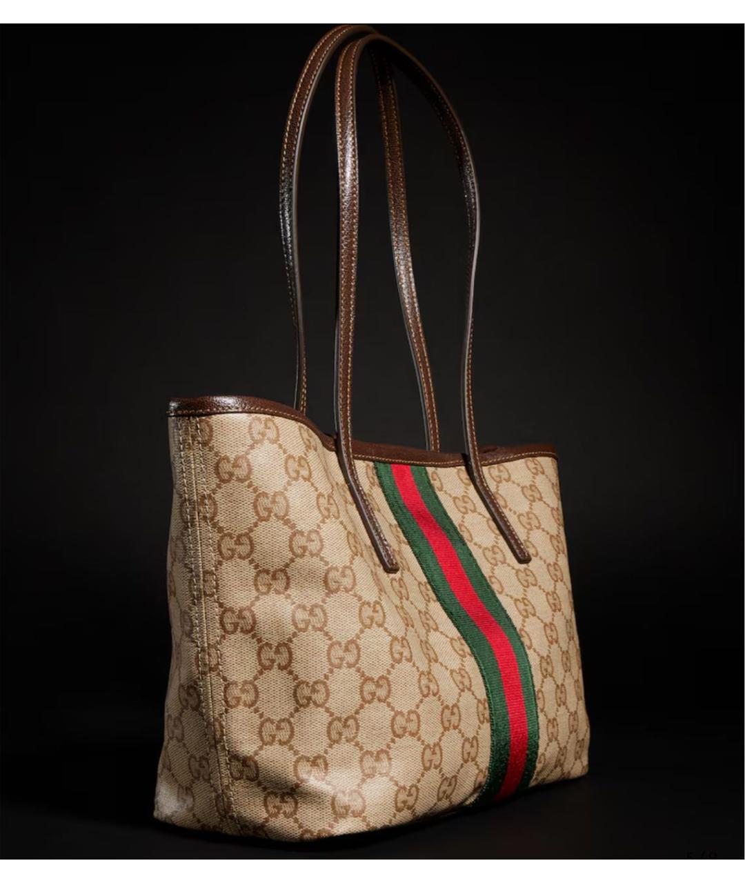 GUCCI Бежевая сумка тоут, фото 2
