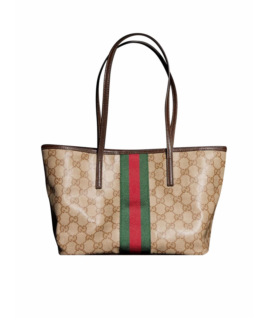 GUCCI Бежевая сумка тоут, фото 1