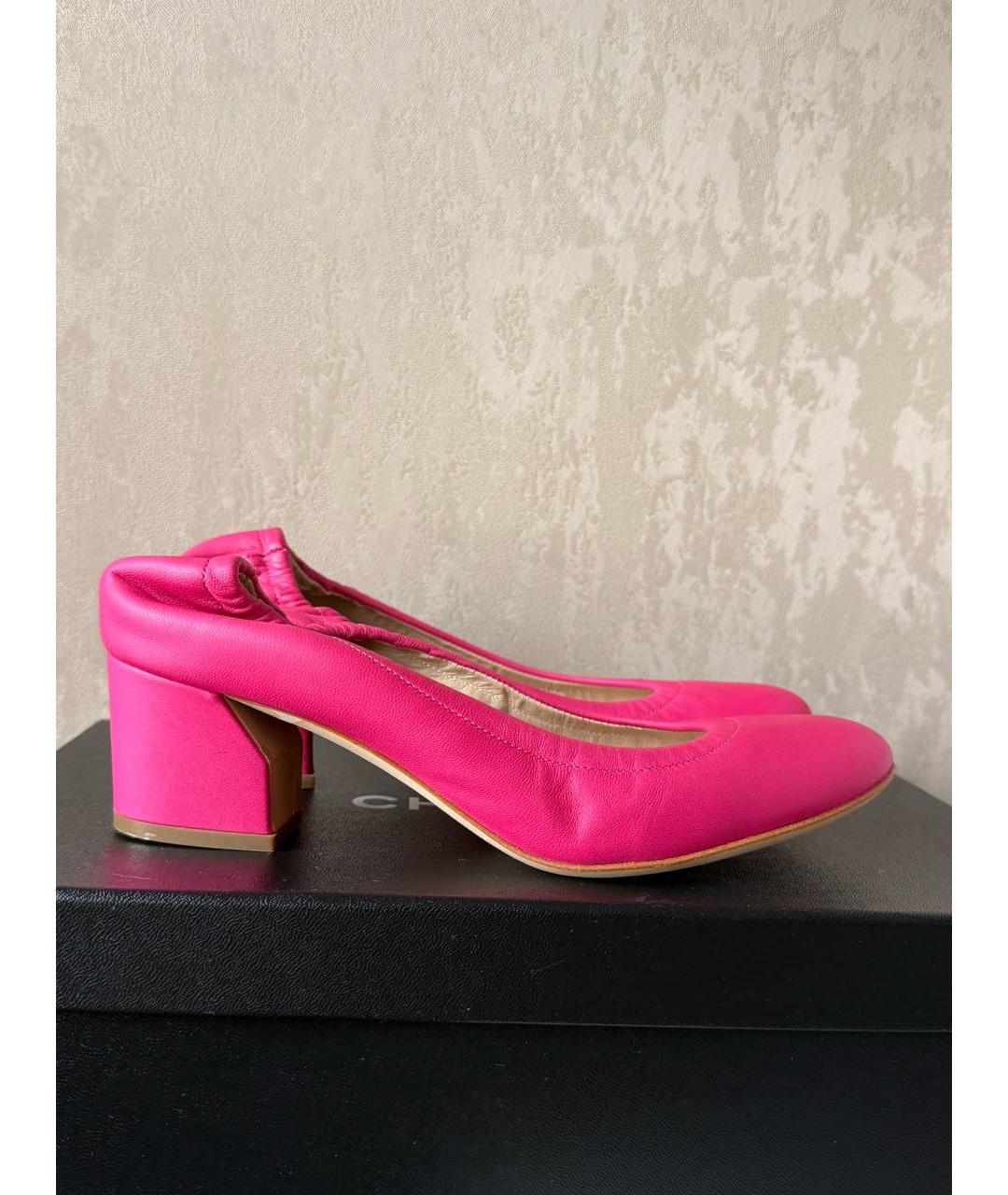 CASADEI Розовые кожаные босоножки, фото 5