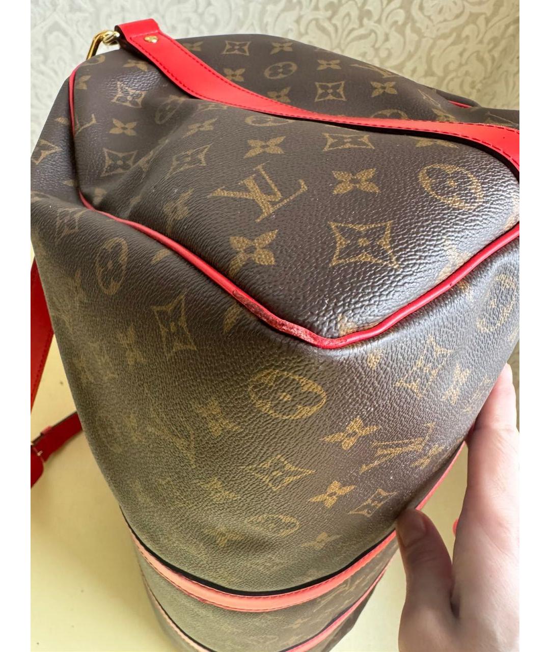 LOUIS VUITTON Коричневая дорожная/спортивная сумка, фото 5