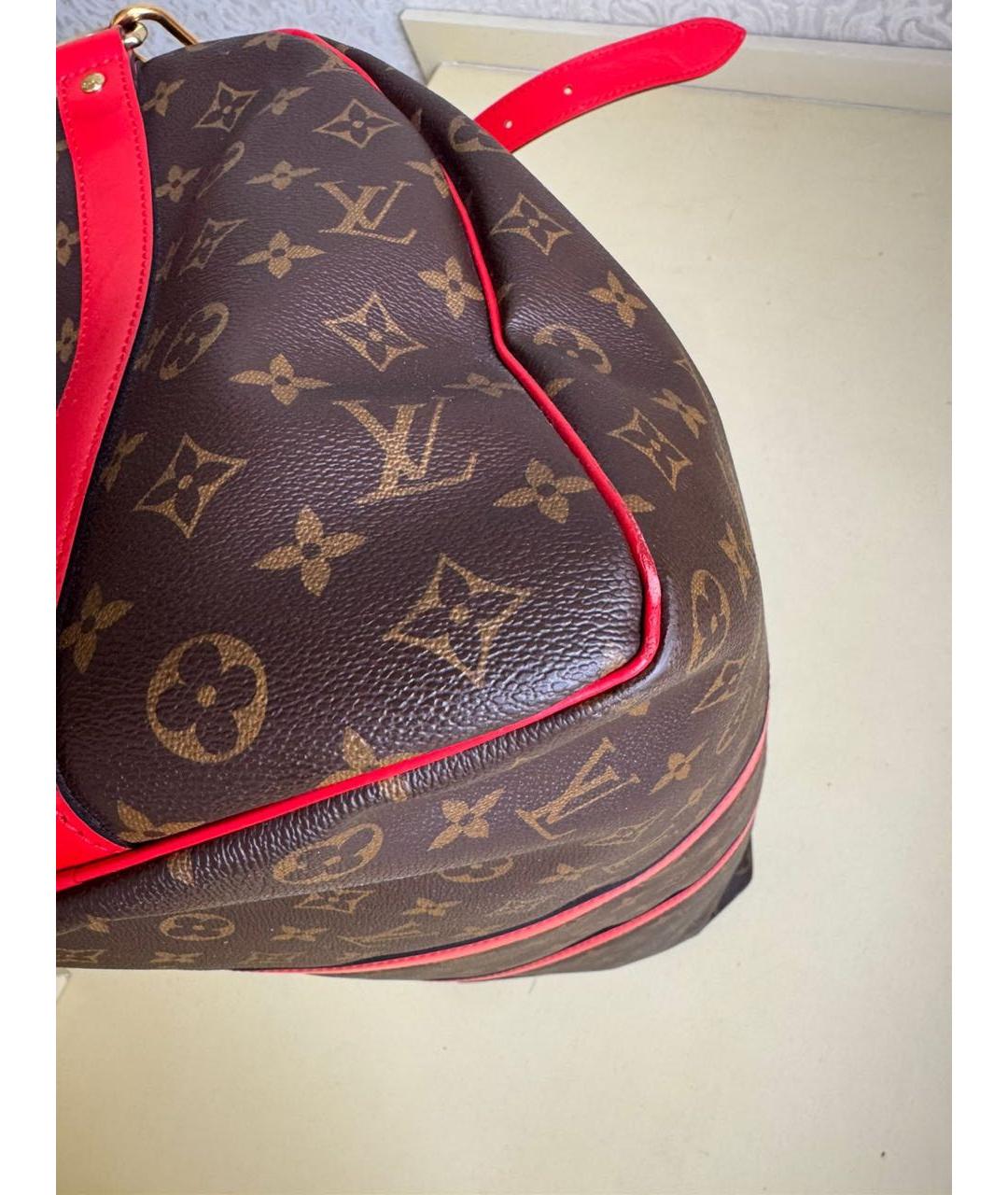 LOUIS VUITTON Коричневая дорожная/спортивная сумка, фото 7