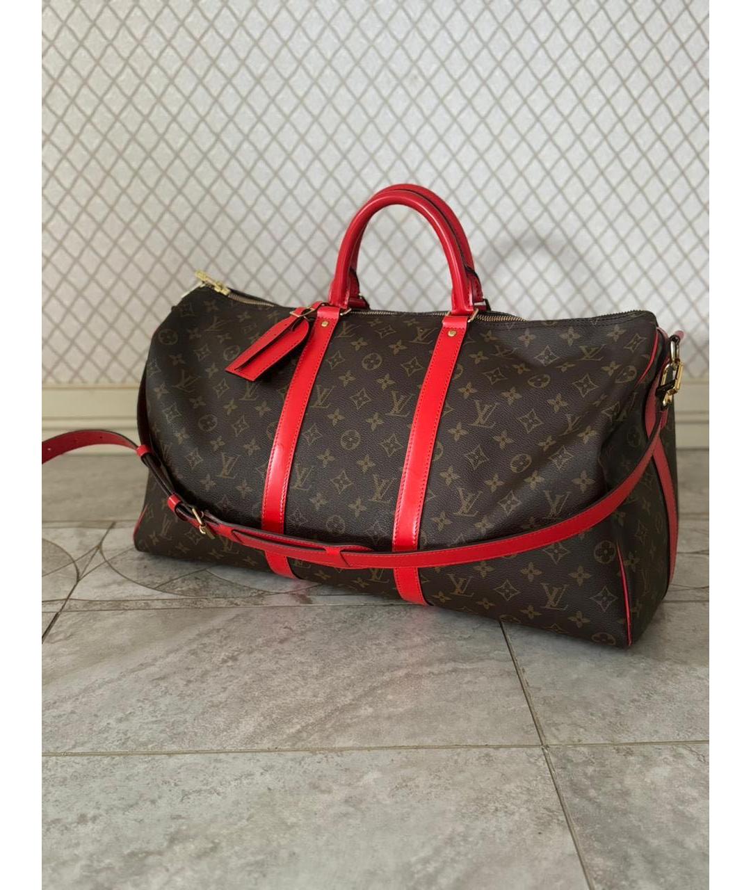 LOUIS VUITTON Коричневая дорожная/спортивная сумка, фото 3