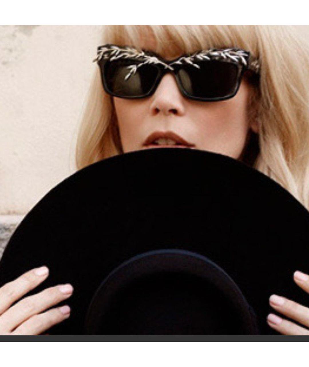 CHANEL Черные пластиковые солнцезащитные очки, фото 5