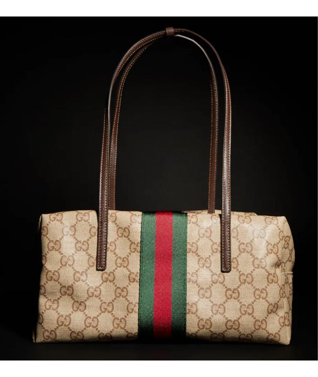 GUCCI Бежевая сумка тоут, фото 4