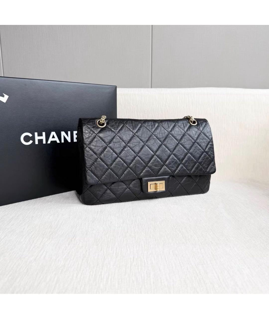 CHANEL Черная кожаная сумка через плечо, фото 3