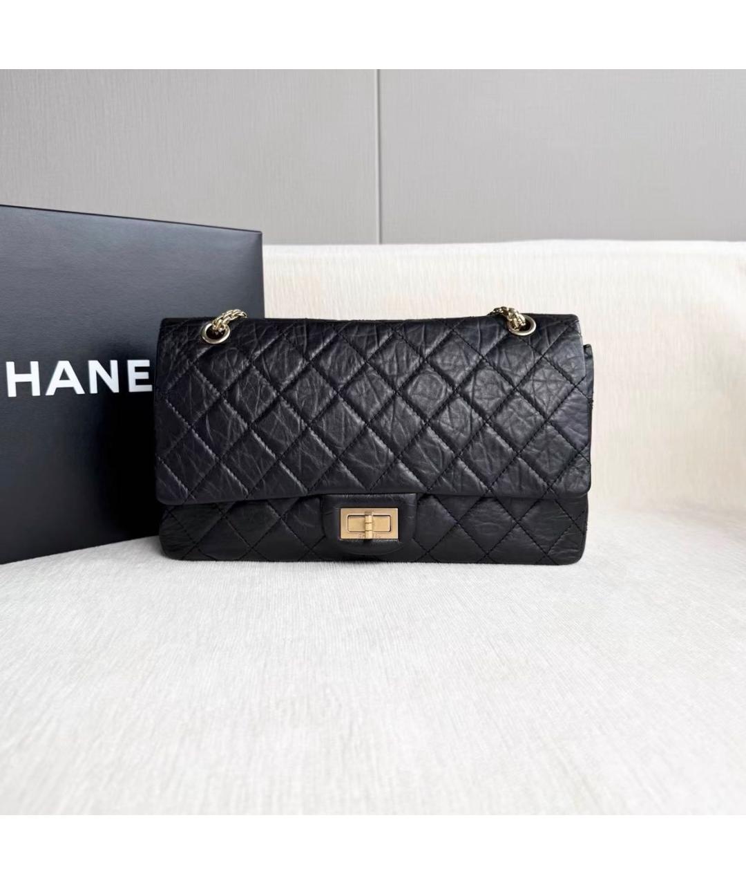 CHANEL Черная кожаная сумка через плечо, фото 7
