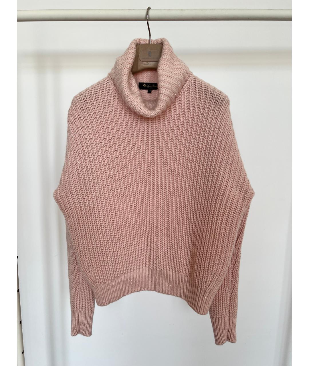LORO PIANA Розовый кашемировый джемпер / свитер, фото 4