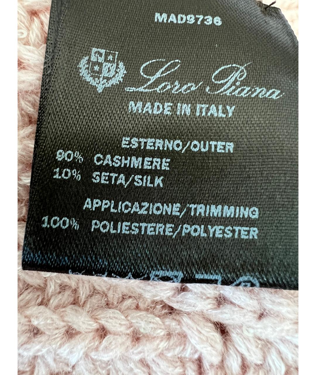 LORO PIANA Розовый кашемировый джемпер / свитер, фото 6