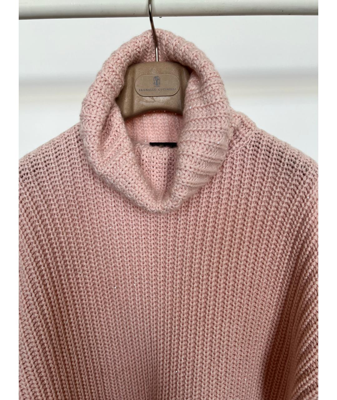 LORO PIANA Розовый кашемировый джемпер / свитер, фото 3