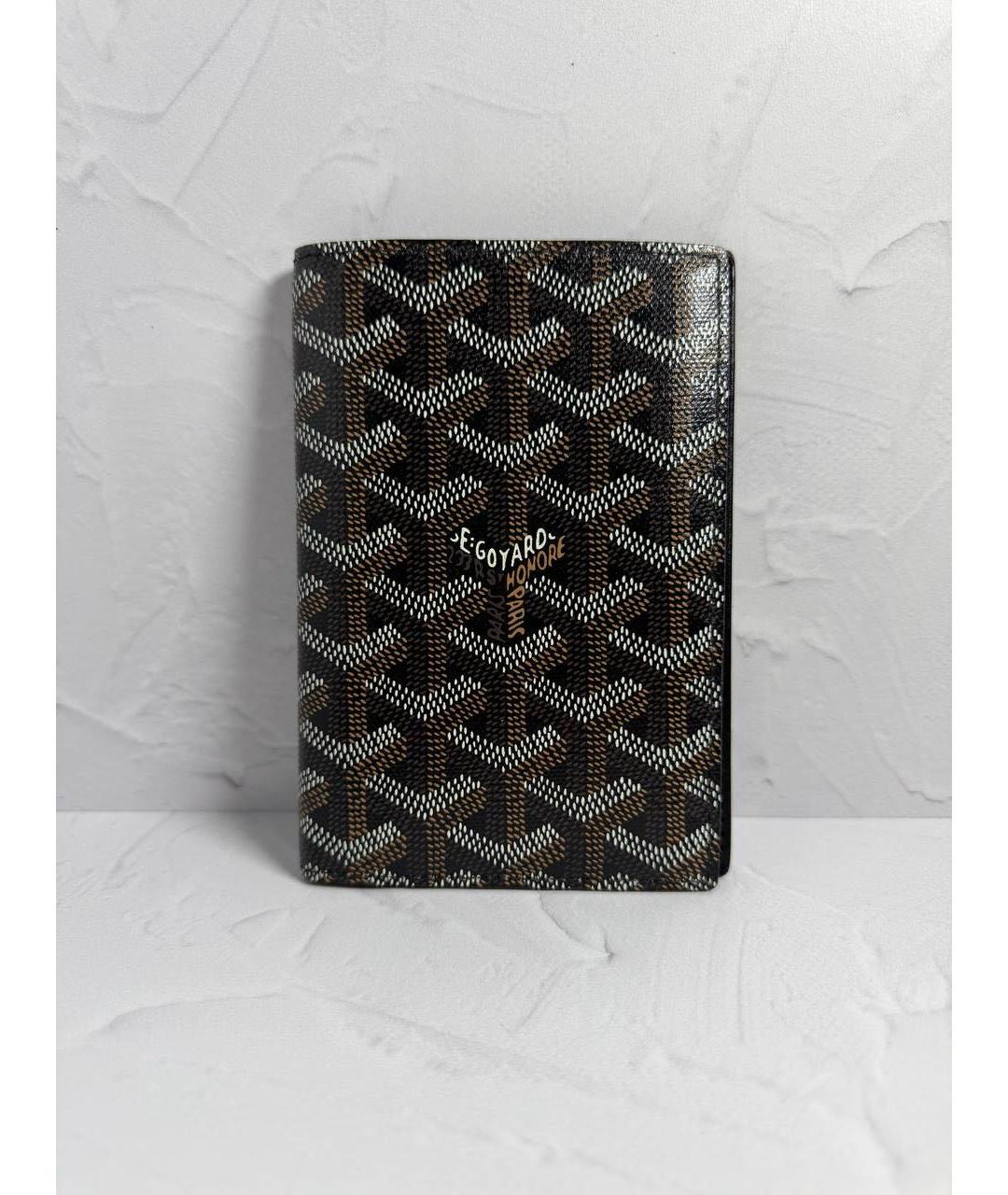 GOYARD Черный кардхолдер из лакированной кожи, фото 2