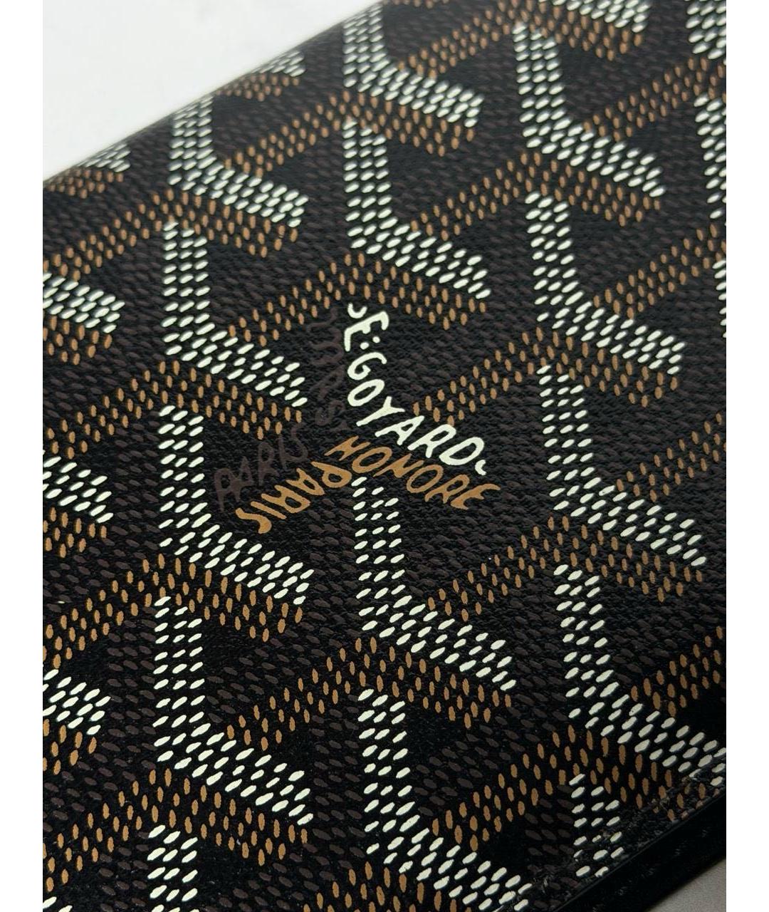 GOYARD Черный кардхолдер из лакированной кожи, фото 6