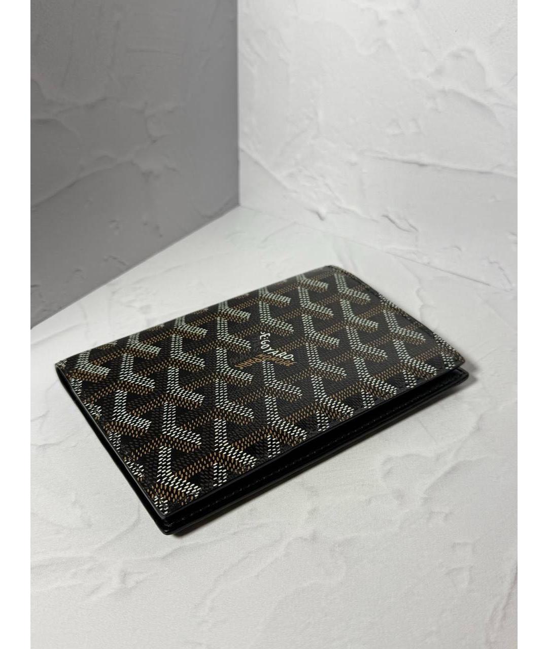 GOYARD Черный кардхолдер из лакированной кожи, фото 5