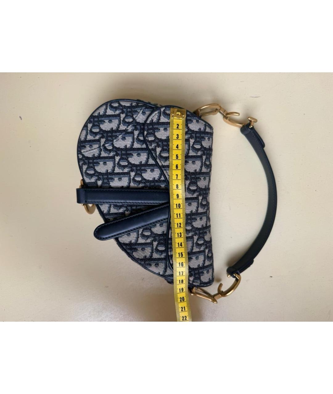 CHRISTIAN DIOR Темно-синяя сумка через плечо, фото 3