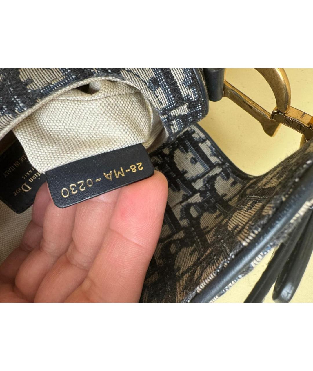 CHRISTIAN DIOR Темно-синяя сумка через плечо, фото 5