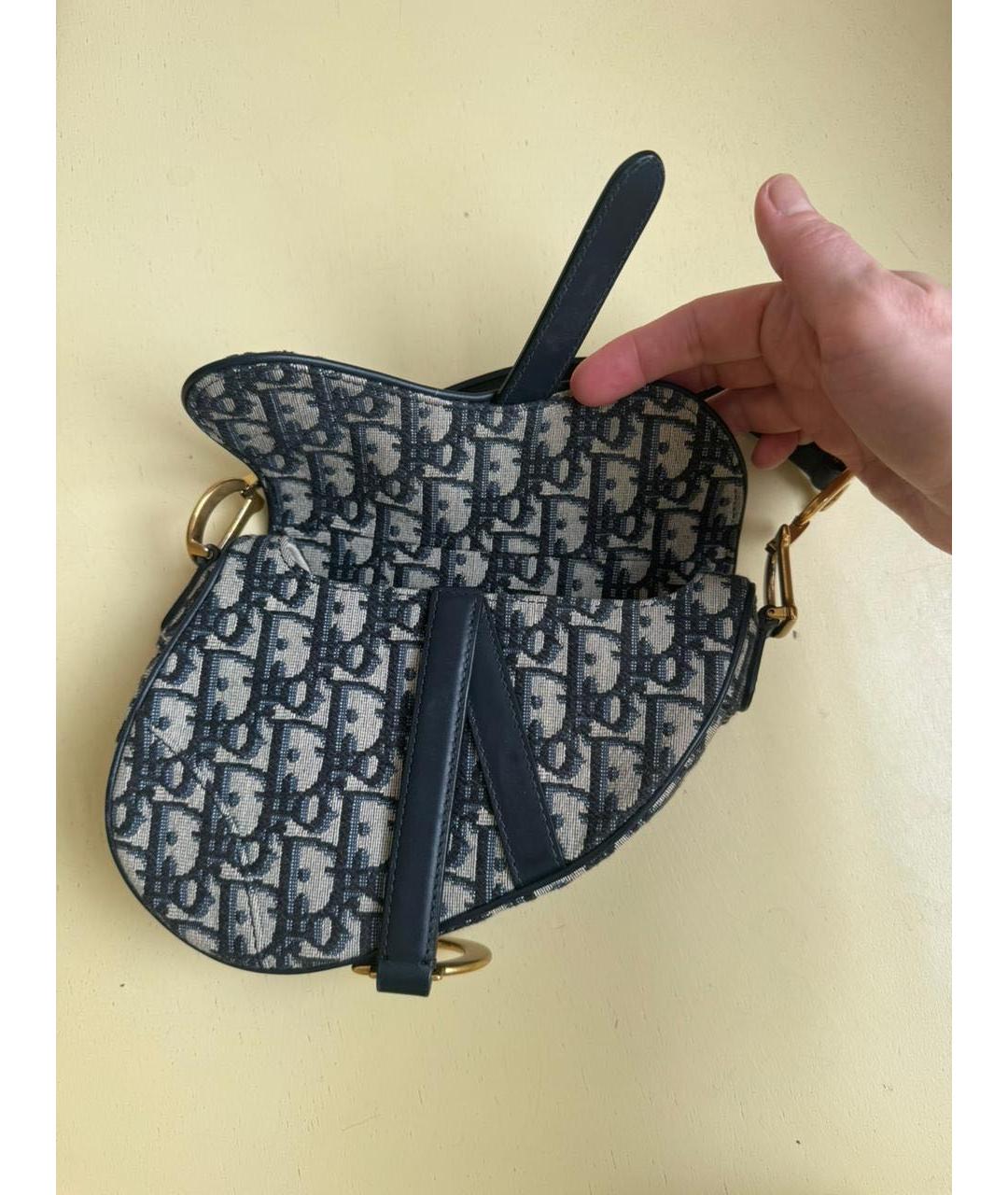 CHRISTIAN DIOR Темно-синяя сумка через плечо, фото 2