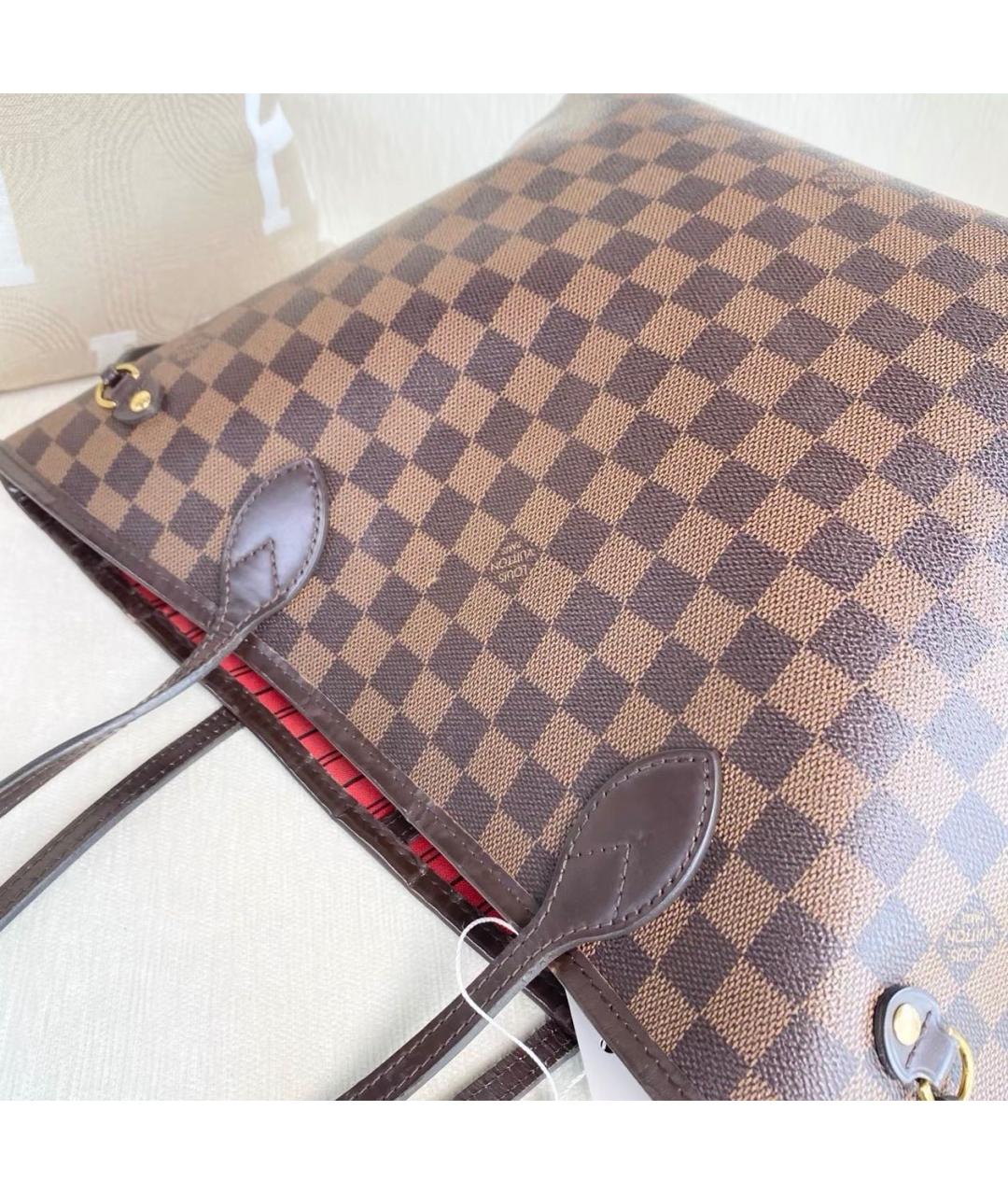 LOUIS VUITTON Коричневая сумка тоут, фото 7