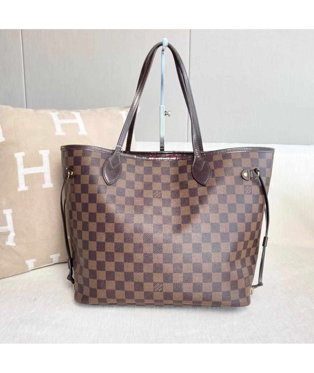 LOUIS VUITTON Коричневая сумка тоут, фото 8