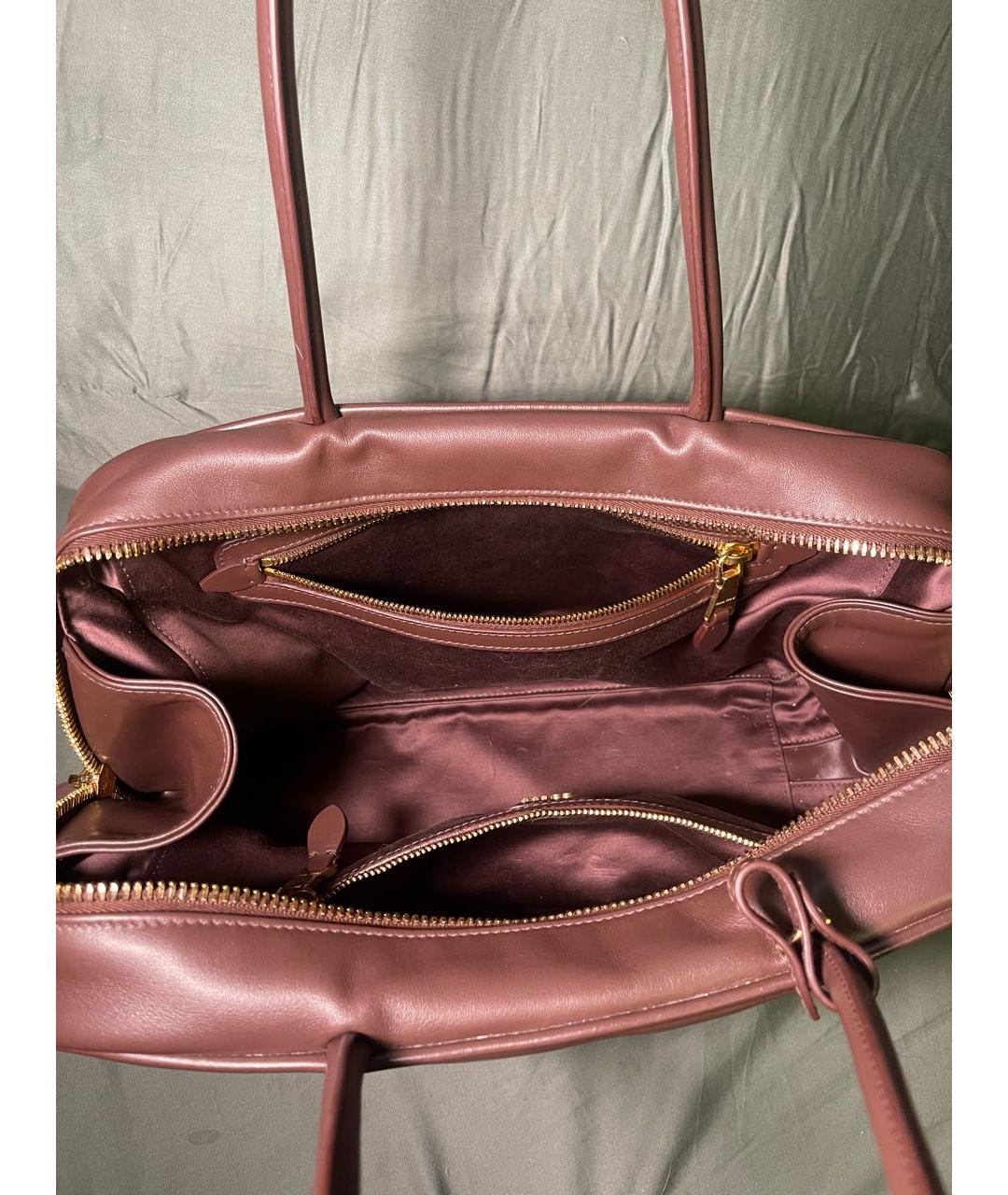 MIU MIU Коричневая кожаная сумка тоут, фото 4