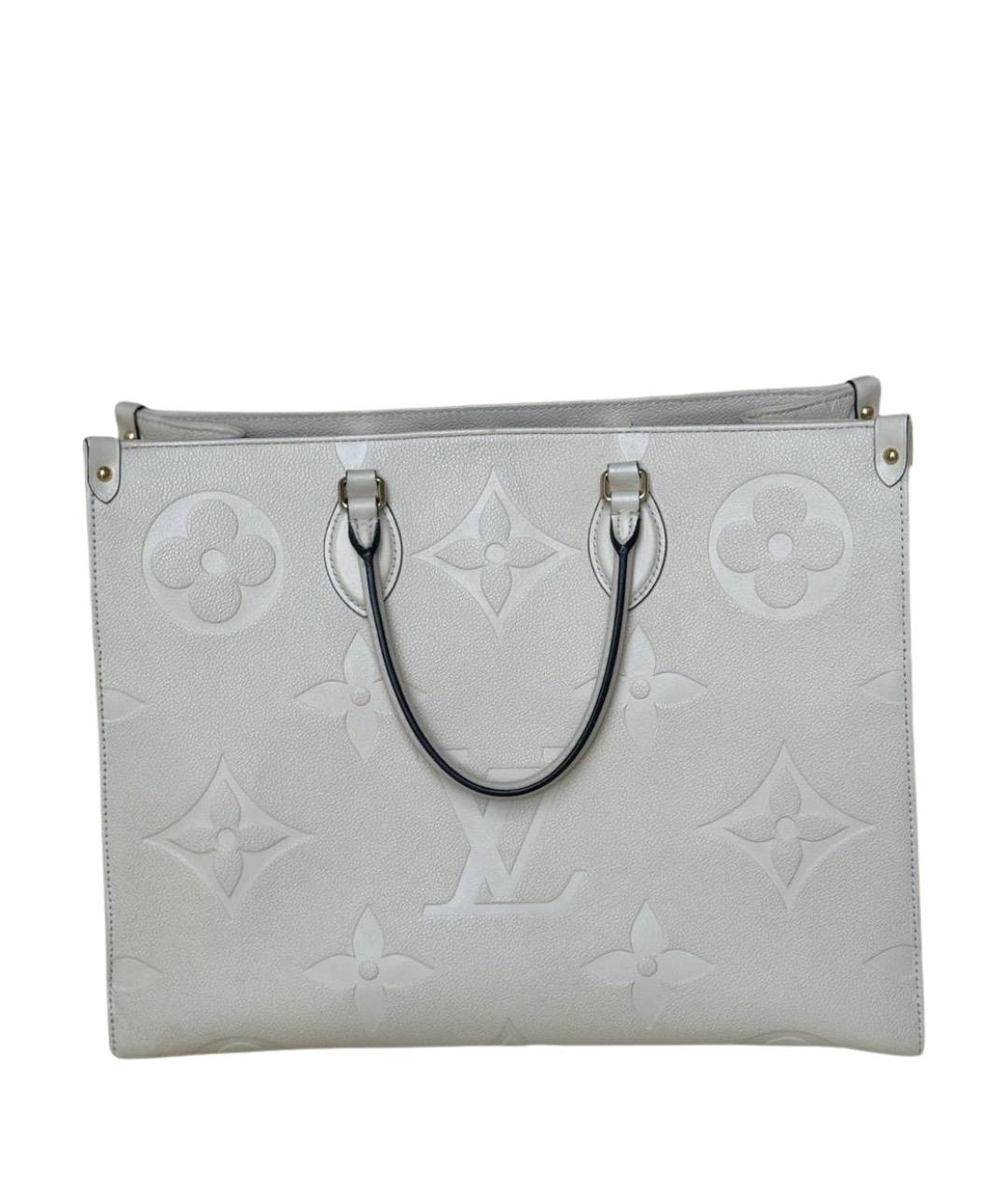 LOUIS VUITTON Белая кожаная сумка тоут, фото 1