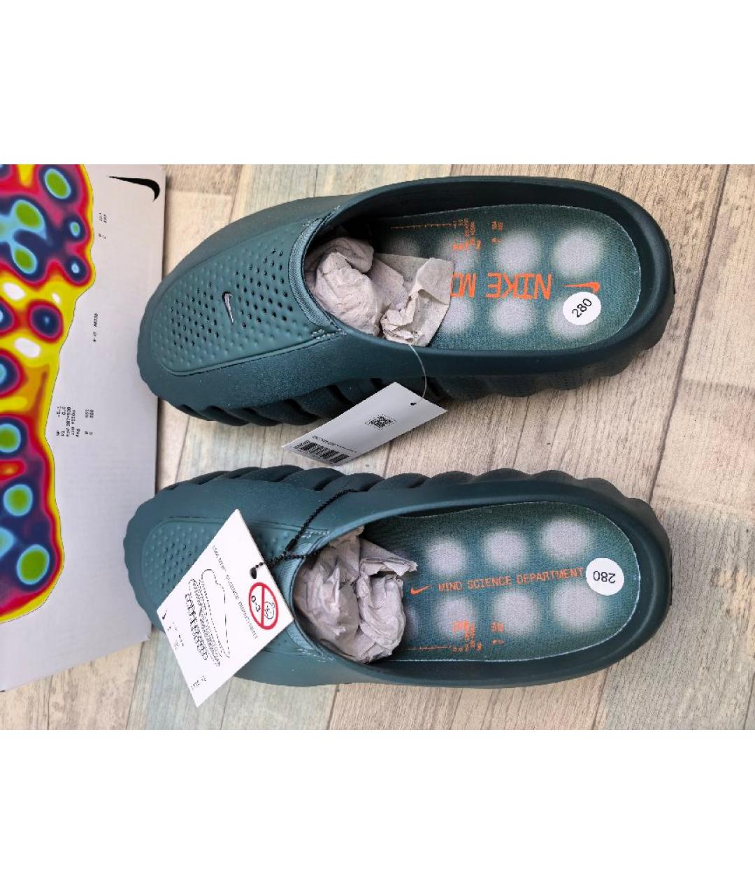 NIKE Зеленые слипоны, фото 2