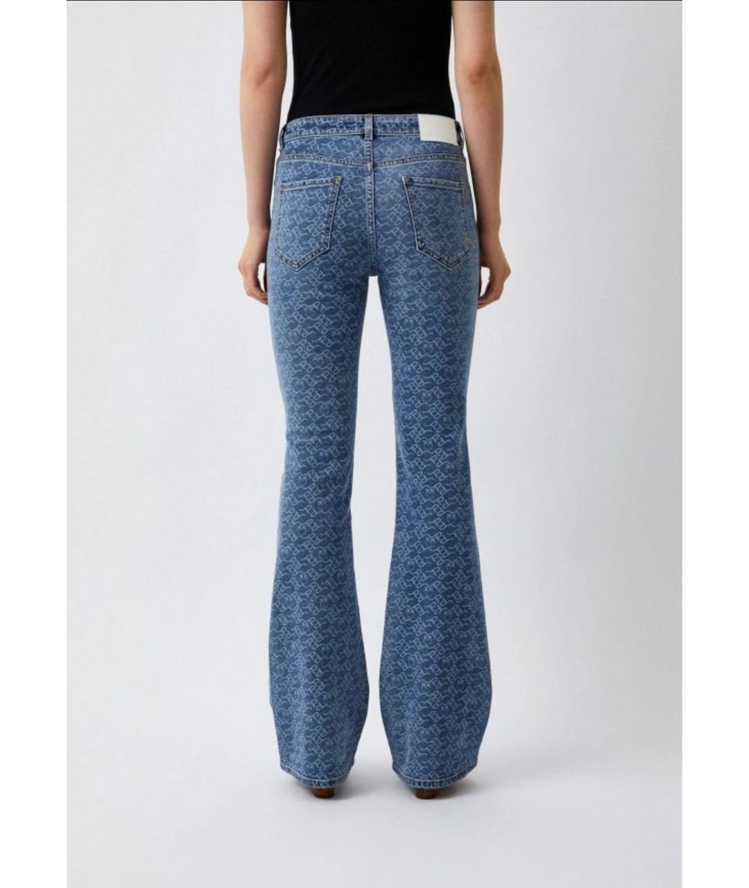 PINKO Синие хлопковые джинсы клеш, фото 5