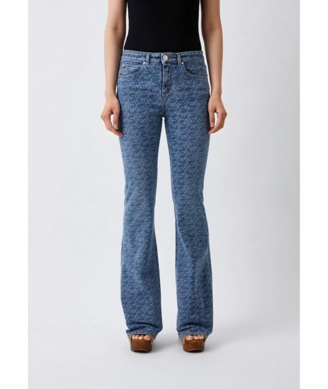 PINKO Синие хлопковые джинсы клеш, фото 4