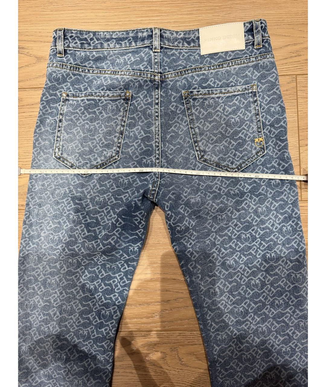 PINKO Синие хлопковые джинсы клеш, фото 6