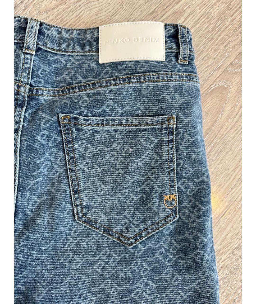 PINKO Синие хлопковые джинсы клеш, фото 2