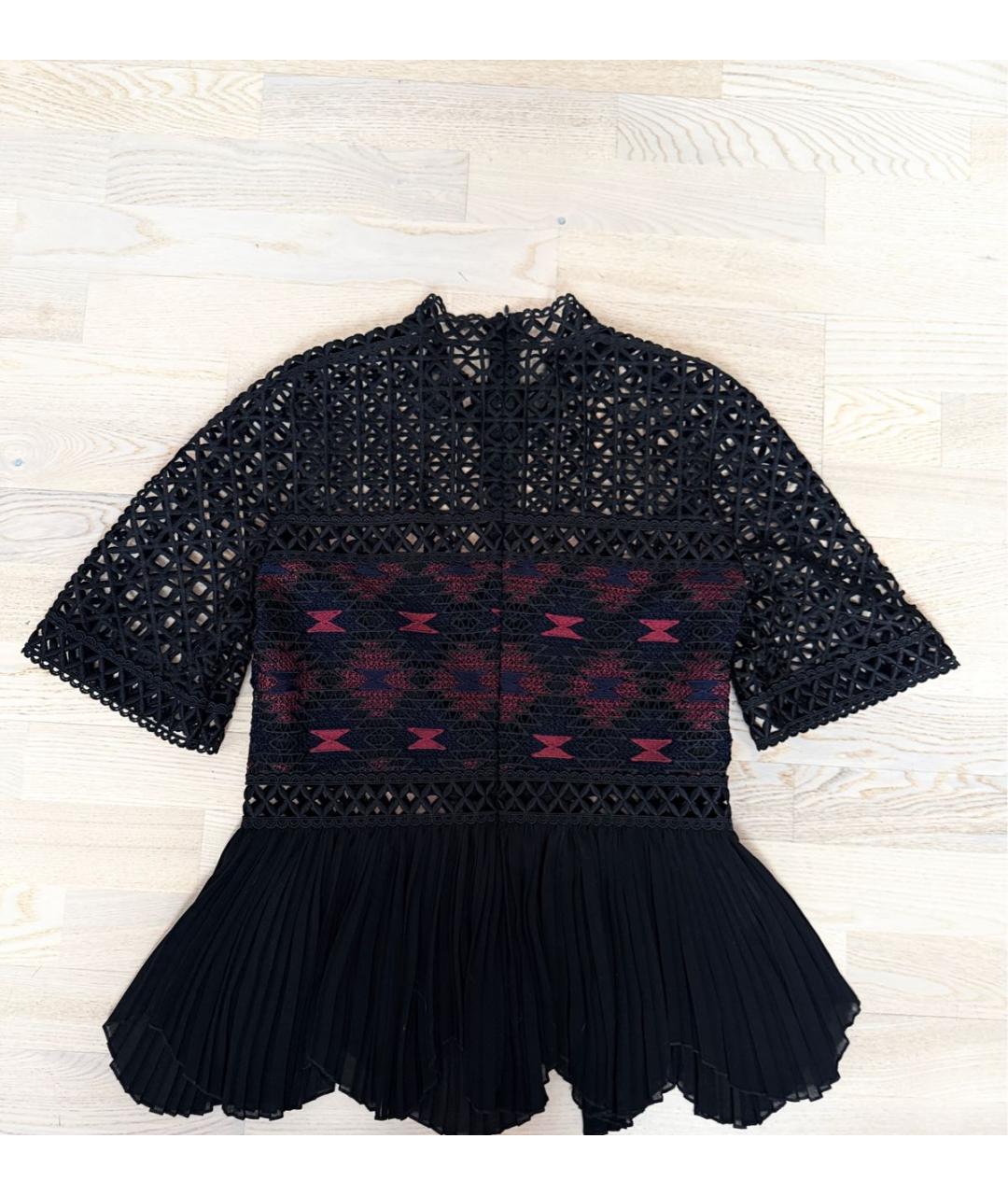 PINKO Черная полиэстеровая блузы, фото 3