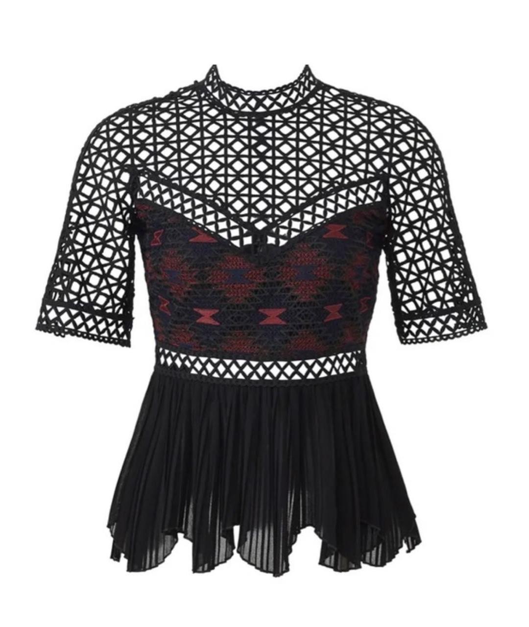 PINKO Черная полиэстеровая блузы, фото 1