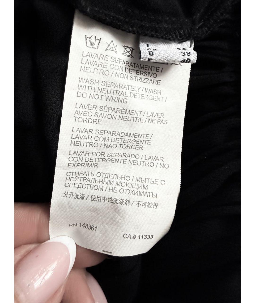 PINKO Черная полиэстеровая блузы, фото 4