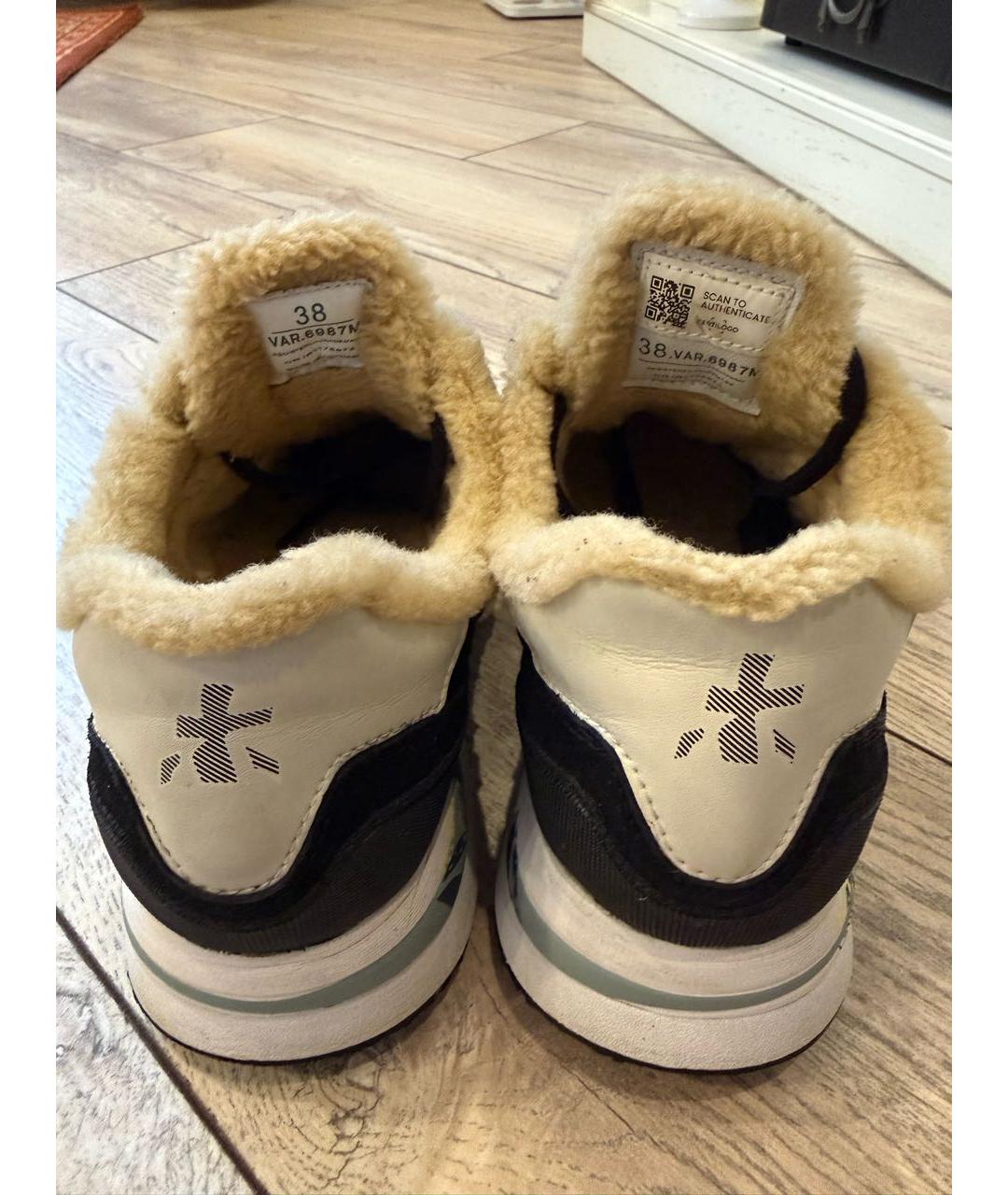 PREMIATA Черные кожаные кроссовки, фото 4