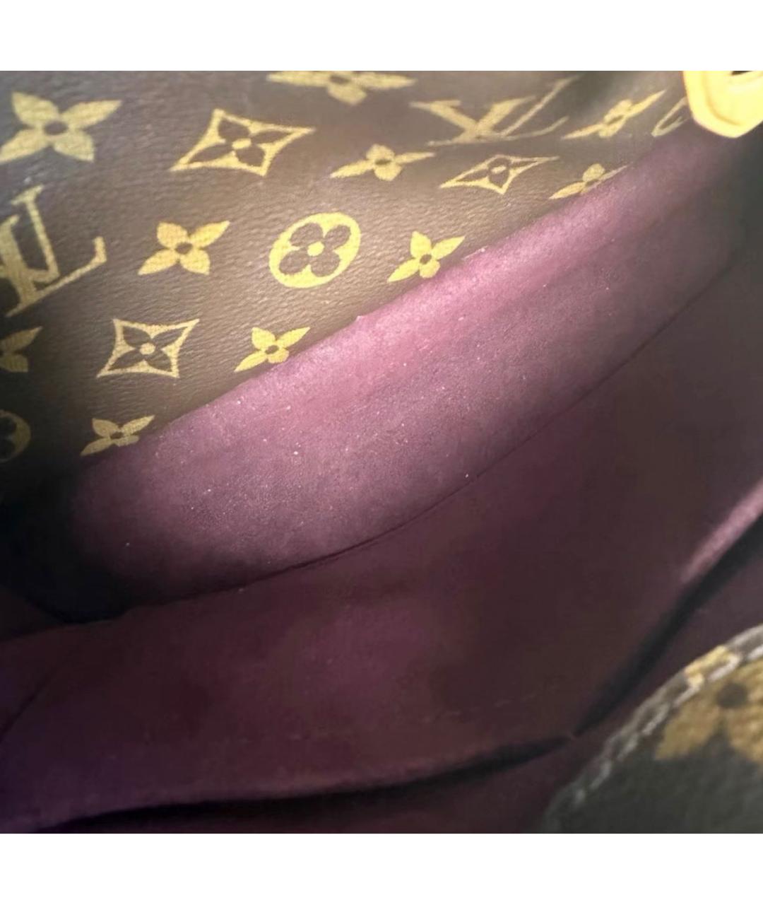 LOUIS VUITTON Коричневая сумка с короткими ручками, фото 5