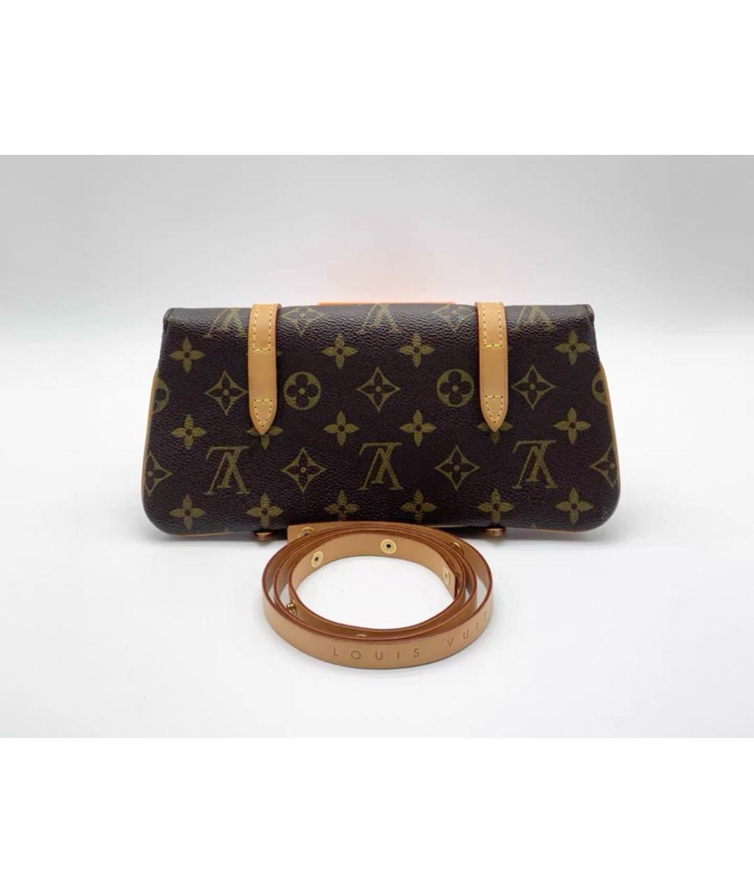 LOUIS VUITTON Коричневая поясная сумка, фото 2