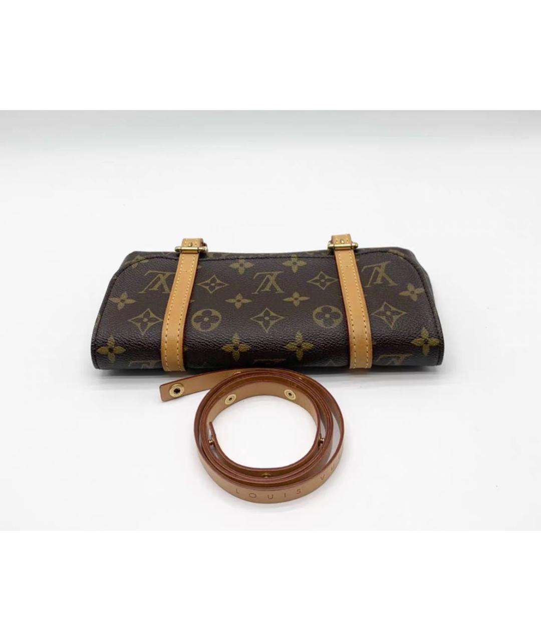 LOUIS VUITTON Коричневая поясная сумка, фото 3