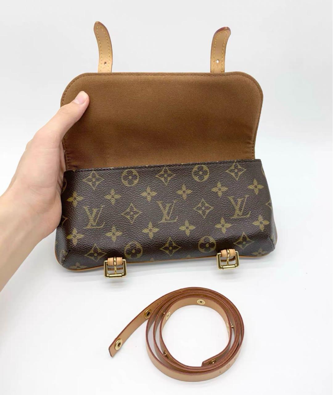 LOUIS VUITTON Коричневая поясная сумка, фото 4