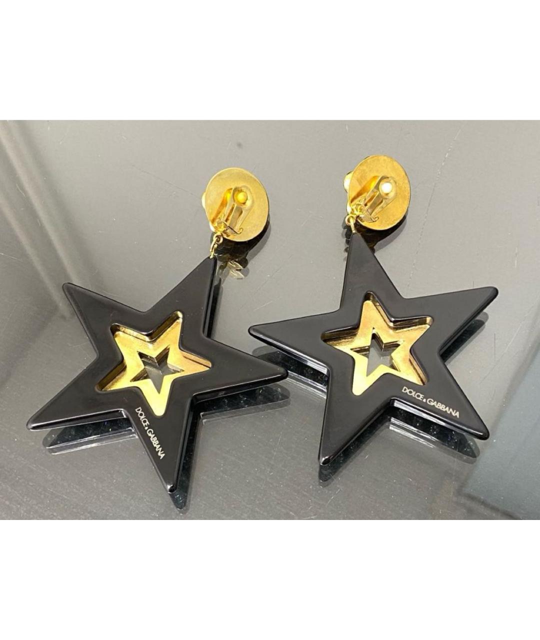 DOLCE&GABBANA Черные серьги, фото 2