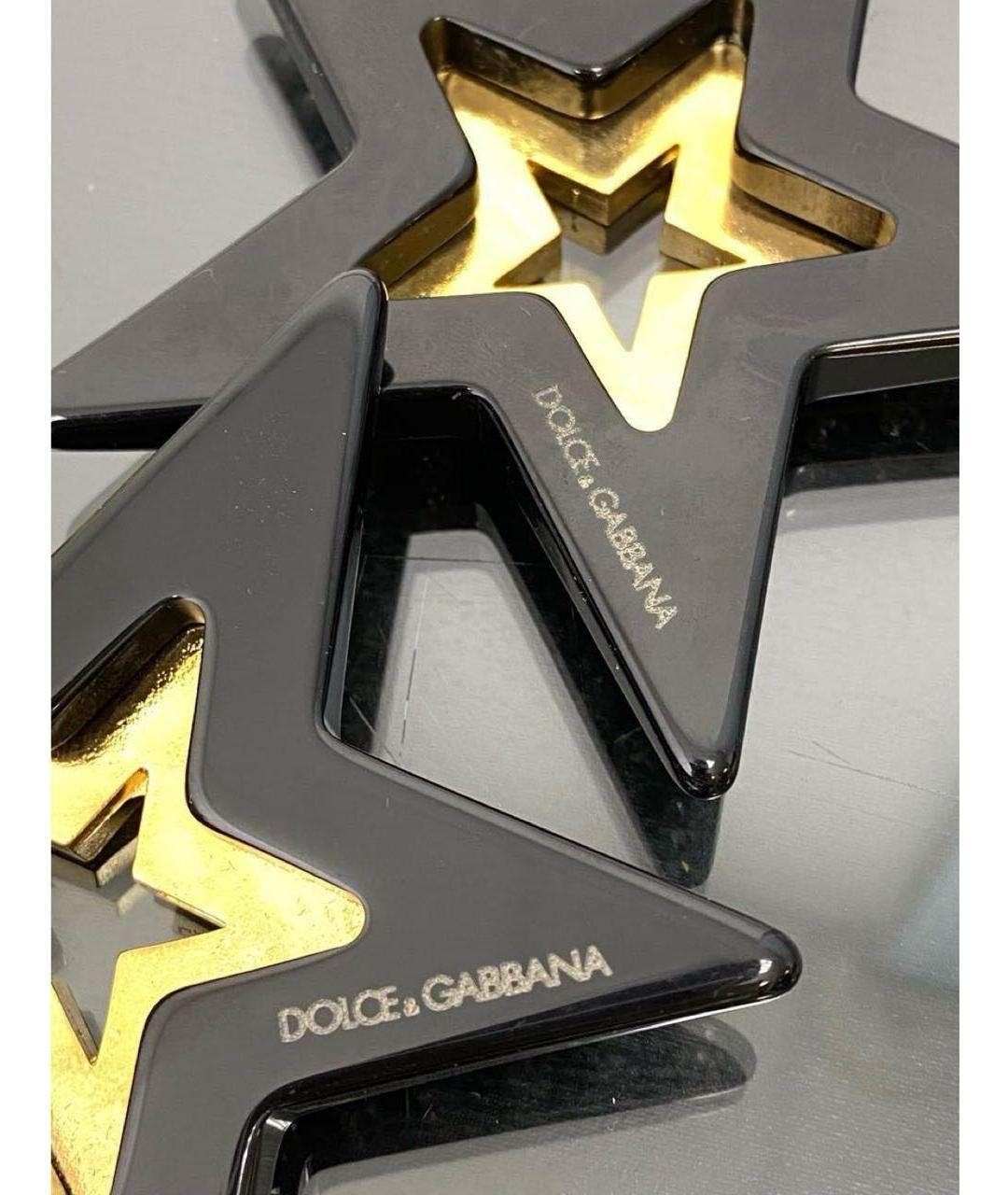 DOLCE&GABBANA Черные серьги, фото 3